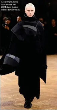  ?? ?? A look from Junya Watanabe's fall 2024 show during Paris Fashion Week.