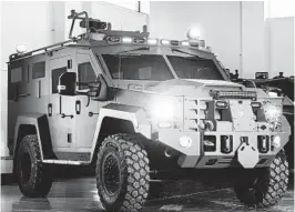  ?? HANDOUT ?? The Harford County Sheriff’s Office recently received approval to purchase a new Lenco BearCat armored vehicle for more than $404,000. A BearCat vehicle similar to the one purchased by the sheriff’s office is shown above.