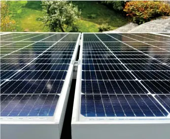  ?? ARKIVBILD: DANIEL ELFVELIN ?? Under 2023 anslöts 8,6 megawatt ny solel till elnätet i Lerums kommun, en ökning med 85 procent jämfört med året innan.
