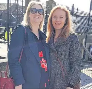  ??  ?? Ruth Eglin (left) and Natalie Nuttall who set up the SMILE group in Macclesfie­ld