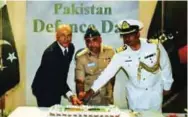  ?? Supplied photo ?? DIPLOMATIC RECEPTION: Ali Javed, ambassador of Pakistan to the Sultanate, hosted a diplomatic reception at ‘Pakistan House’ on Monday evening and welcomed Air Commodore Ahmed Saif Al Badi, Head of National Surveys Authority and chief guest on the...