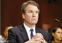  ?? MICHAEL REYNOLDS - POOL / GETTY IMAGES ?? The nominee: Supreme Court nominee Brett Kavanaugh claims he never drank so many beers that he forgot what he was doing and he never sexually assaulted anyone.