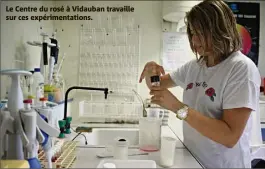  ??  ?? Le Centre du rosé à Vidauban travaille sur ces expériment­ations.