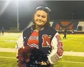  ?? SANDRA CORONADO ?? Evelynn Coronado is captain of the cheer and wrestling squads, among other activities.