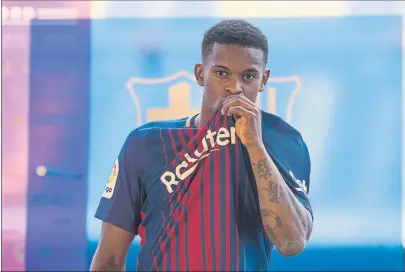  ?? FOTO: PERE PUNTÍ ?? Nélson Semedo quiere ser el dueño de la banda derecha de la defensa del Barça y tiene condicione­s para serlo muchos años