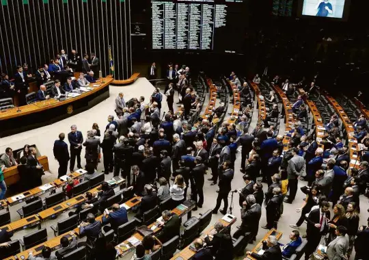  ?? Luis Macedo/Câmara dos Deputados ?? Plenário da Câmara dos Deputados em sessão nesta quarta-feira (5)