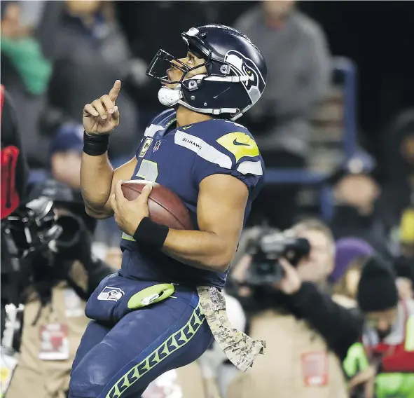  ?? — GETTY IMAGES FILES ?? Seahawks QB Russell Wilson has been Captain Comeback this season. Seattle’s 94 fourth-quarter points is second best in the NFL. Counting on a comeback was a better strategy, though, when the Seahawks had a dominant defence, which is no longer the case.