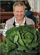  ??  ?? Pat O’Connor, Dingle, with his awardwinni­ng head of cabbage.