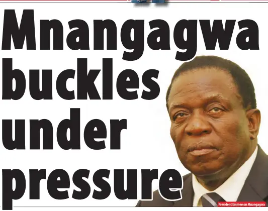  ??  ?? President Emmerson Mnangagwa