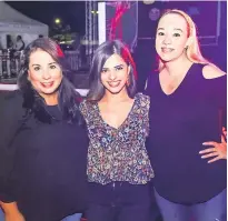  ??  ?? Alexandra Cálix, Dunia Mendoza y Vicky Álvarez
