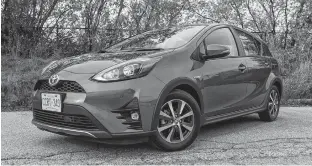  ?? SABRINA GIACOMINI ?? Despite its venerable age, the Toyota Prius c remains efficient in its mission which is to provide urbanites with an efficient and versatile means of transporta­tion.