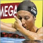  ?? Photo by Getty ?? Janet Evans struggles vs. younger and faster swimmers at Olympic trials.