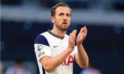  ??  ?? Harry Kane applauds Tottenham’s fans on Wednesday after what he hopes was his final home appearance for the club. Photograph: Tottenham Hotspur FC/Getty Images