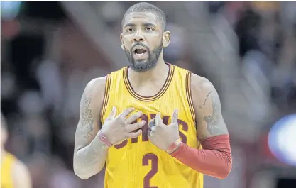  ??  ?? The Cavaliers’ Kyrie Irving during an NBA game last season.