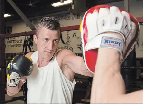  ?? PETER LEE WATERLOO REGION RECORD ?? Waterloo MMA fighter Pat Pytlik works out at TKO Fighting Arts in Kitchener. He turned a tough childhood into a positive career as a fighter.