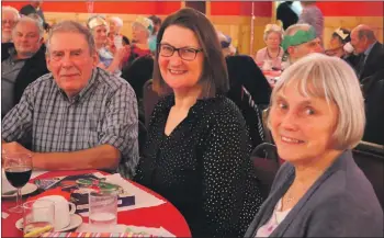  ??  ?? Bobby McColl, Christine Inglis and Mary Elder.