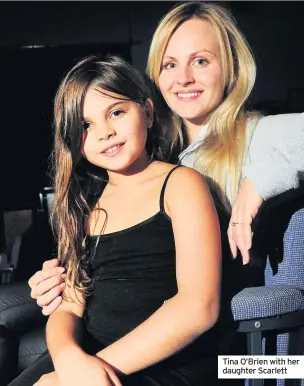  ??  ?? Tina O’Brien with her daughter Scarlett