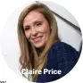  ??  ?? Claire Price