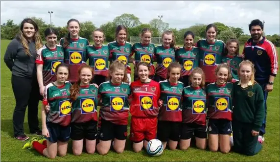  ??  ?? The Presentati­on Wexford First Years that qualified for the Leinster final.