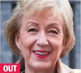  ??  ?? Andrea Leadsom ‘irritated No 10’