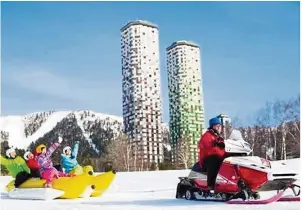  ??  ?? Tomamu Ski Resort is a modern, high-class resort in central Hokkaido.