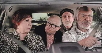  ?? FOX ?? Vicki Lawrence, left, Leslie Jordan, Martin Mull and David Alan Grier star in “The Cool Kids.”