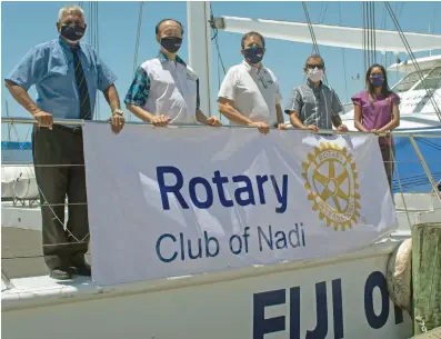  ?? Photo: Maraia Vula ?? Some members of the Rotary Club of Nadi on board Fiji One.