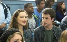  ?? PHOTO: BETH DUBBER/NETFLIX ?? Katherine Langford and Dylan Minnette in the TV series 13 Reasons Why.