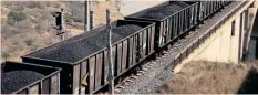  ?? ?? TFR’s OPERATIONA­L inefficien­cies have forced coal exporters to weigh up alternativ­es and use road transporta­tion to move coal with trucks to the Port of Richards Bay. | FILE