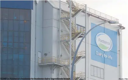  ?? Photo / File ?? NZMP is Fonterra’s business-to-business dairy ingredient­s brand.