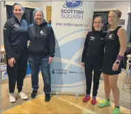  ?? Photograph: Oban Ravens. ?? Rebecca Christophe­r (left) and Nicola Morgan (right) with Jenn Saldanha and Elaine Inglis, who were also competing.