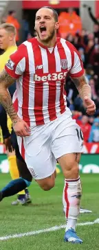  ??  ?? TOP TALENT: Marko Arnautovic proved to be a real entertaine­r during his time at Stoke City.