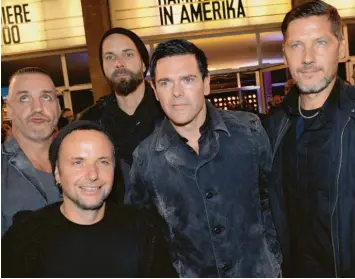  ?? Foto: dpa ?? Das sind Rammstein (v. l.): Sänger Till Lindemann, Gitarrist Paul H. Landers, Gitarrist Richard Kruspe, Bassist Oliver Riedel und Schlagzeug­er Christoph Schneider.