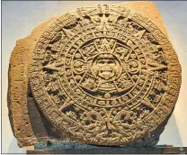  ?? GETTY IMAGES ?? Among the showstoppe­rs at Mexico City’s Museo Nacional de Antropolog­ia is this 24-ton Aztec sun stone.