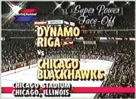  ??  ?? ABOVE: The Blackhawks hosted a Soviet team in a rare televised home game in January 1989. LEFT: DePaul and Notre Dame played before a huge crowd at the Rosemont Horizon in 1992.