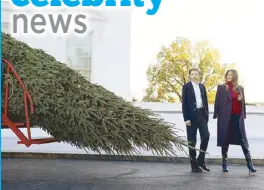  ?? EPA ?? US First Lady Melania Trump and her son Barron participat­e in the presentati­on of the traditiona­l Christmas tree at the White House in Washington on Tuesday.