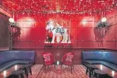  ?? Provided by AvroKO Hospitalit­y Group ?? The New York bar Ghost Donkey is decorated in warm, rosy hues and twinkle lights, with Latin music playing and a party vibe.