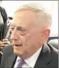  ??  ?? Defense Secretary Jim Mattis reportedly is ‘aware’ of the regime’s possible preparatio­ns.