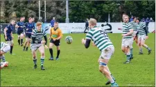  ??  ?? Action from an AIL game in Dr. Hickey Park earlier this year.