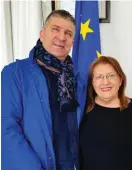  ?? ?? Ivan Calleja, Founder and Director of The Convenienc­e Shop Group together with Marie Louise Coleiro Preca, Chairperso­n of The Malta Trust Foundation