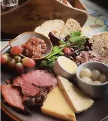  ?? ?? Platter...Tors Inn’s ploughpers­on’s lunch