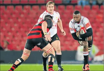  ?? Picture: GALLO IMAGES ?? FEARLESS: M B Lusaseni of the Lions stares into the eyes of an opposing EP Kings player during a Currie Cup match played last year