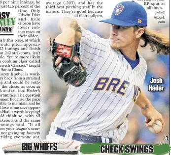  ??  ?? Josh Hader