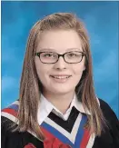  ?? SPECIAL TO THE EXAMINER ?? Lucy Wilson, Governor General’s Academic Medal and Grade 12 General Proficienc­y Award.