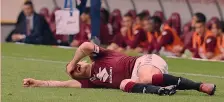  ??  ?? L’INFORTUNIO IL 1° OTTOBRE All’andata contro il Verona, il 1° ottobre a Torino (7a giornata, 2-2), Andrea Belotti s’infortuna nel finale di gara. La diagnosi: distorsion­e del ginocchio destro con interessam­ento dei legamenti