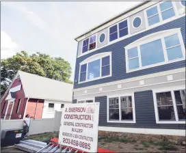  ?? File photo ?? An affordable housing developmen­t under constructi­on in Stamford in 2016.