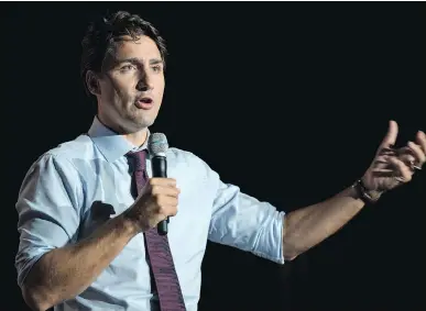  ?? PAUL CHIASSON/THE CANADIAN PRESS ?? There would be no great calamity if Justin Trudeau’s Liberals were to carry out their multibilli­on-dollar infrastruc­ture plan, but such public spending just isn’t necessary right now, writes Andrew Coyne.