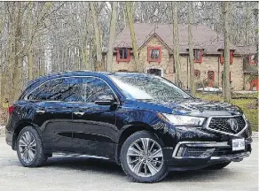  ?? PHOTOS: BRIAN HARPER / DRIVING ?? The 2018 Acura MDX.