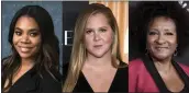  ?? THE ASSOCIATED PRESS ?? From left, Regina Hall, Amy Schumer and Wanda Sykes are in final talks to host the 94th Academy Awards.