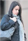  ??  ?? Lauren Buchanan-Lloyd and Laura Grant outside Liverpool Magistrate­s Court. Both officers switched off their body-worn video cameras midway through the attack